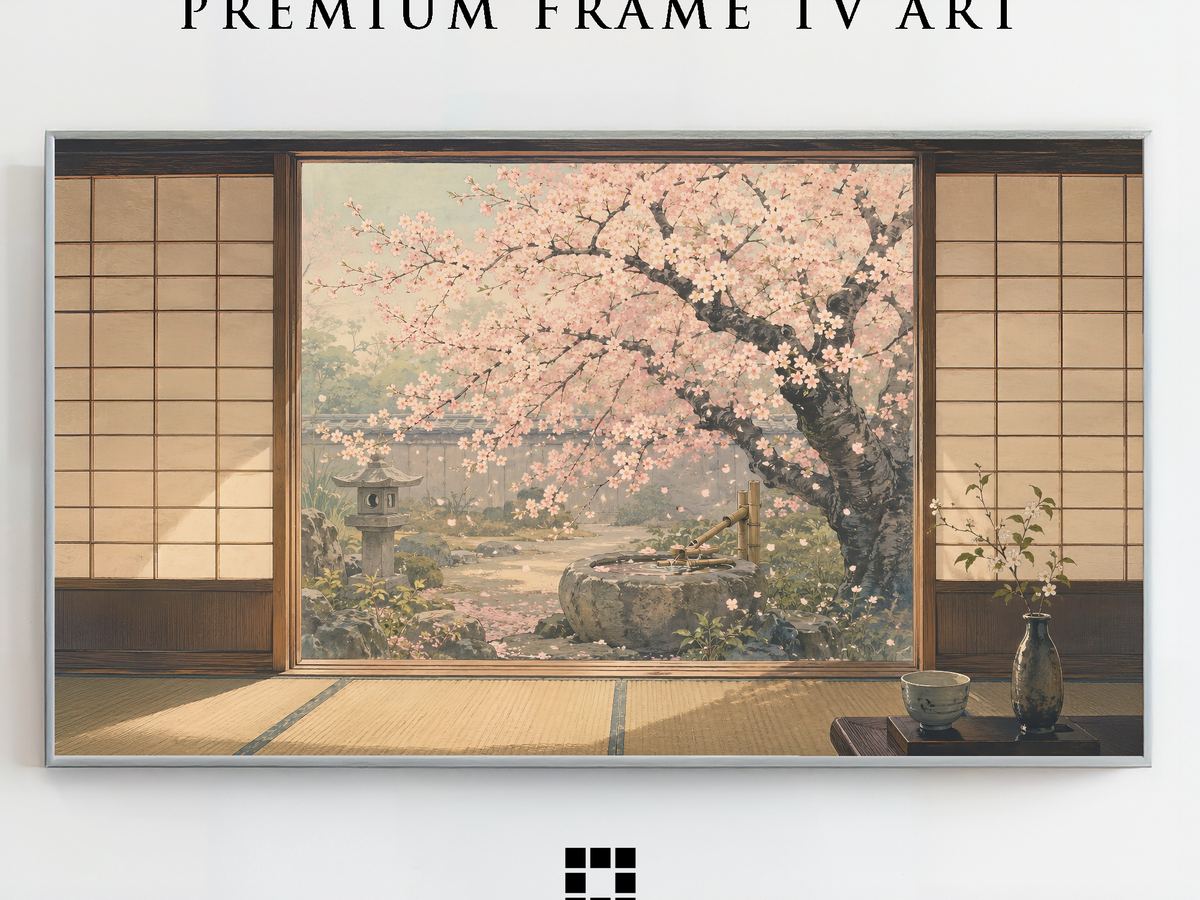 Cherry blossom garden