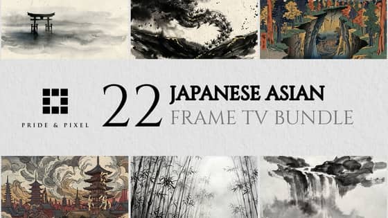 Selection of Japanese and Asian-inspired artworks