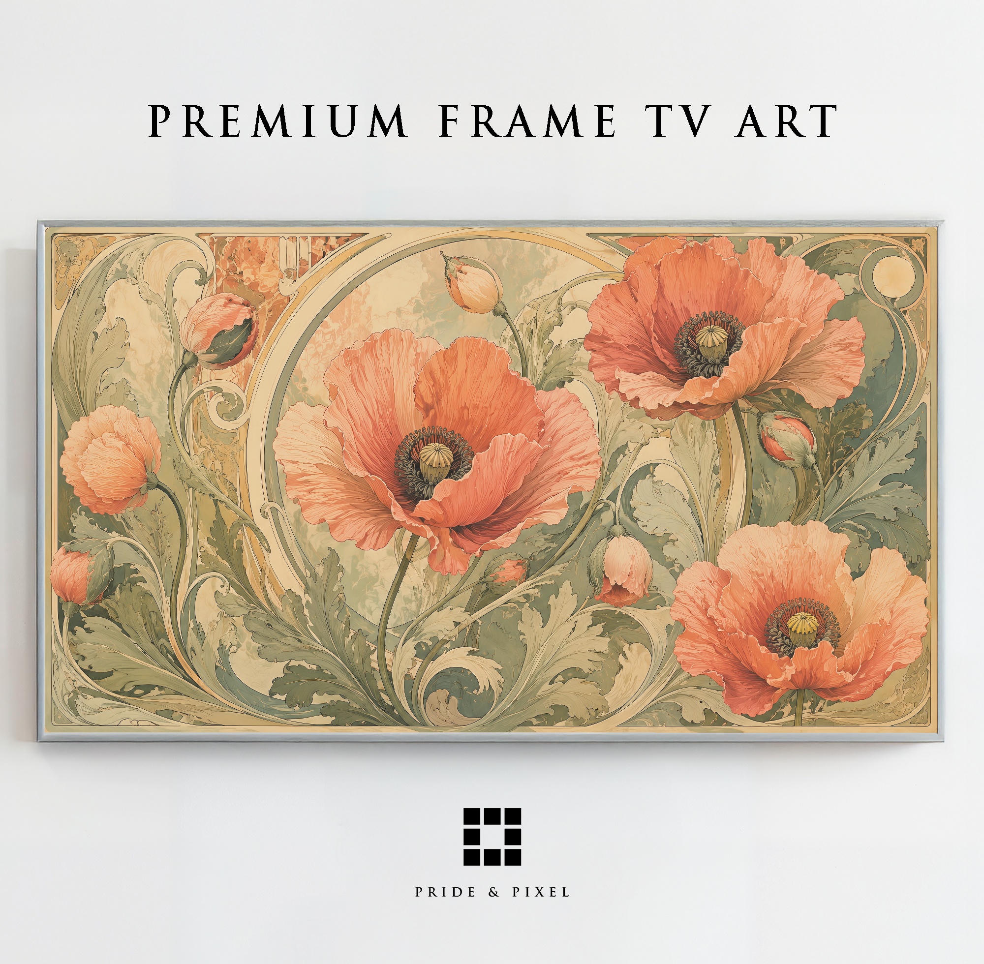 Art Nouveau Poppy