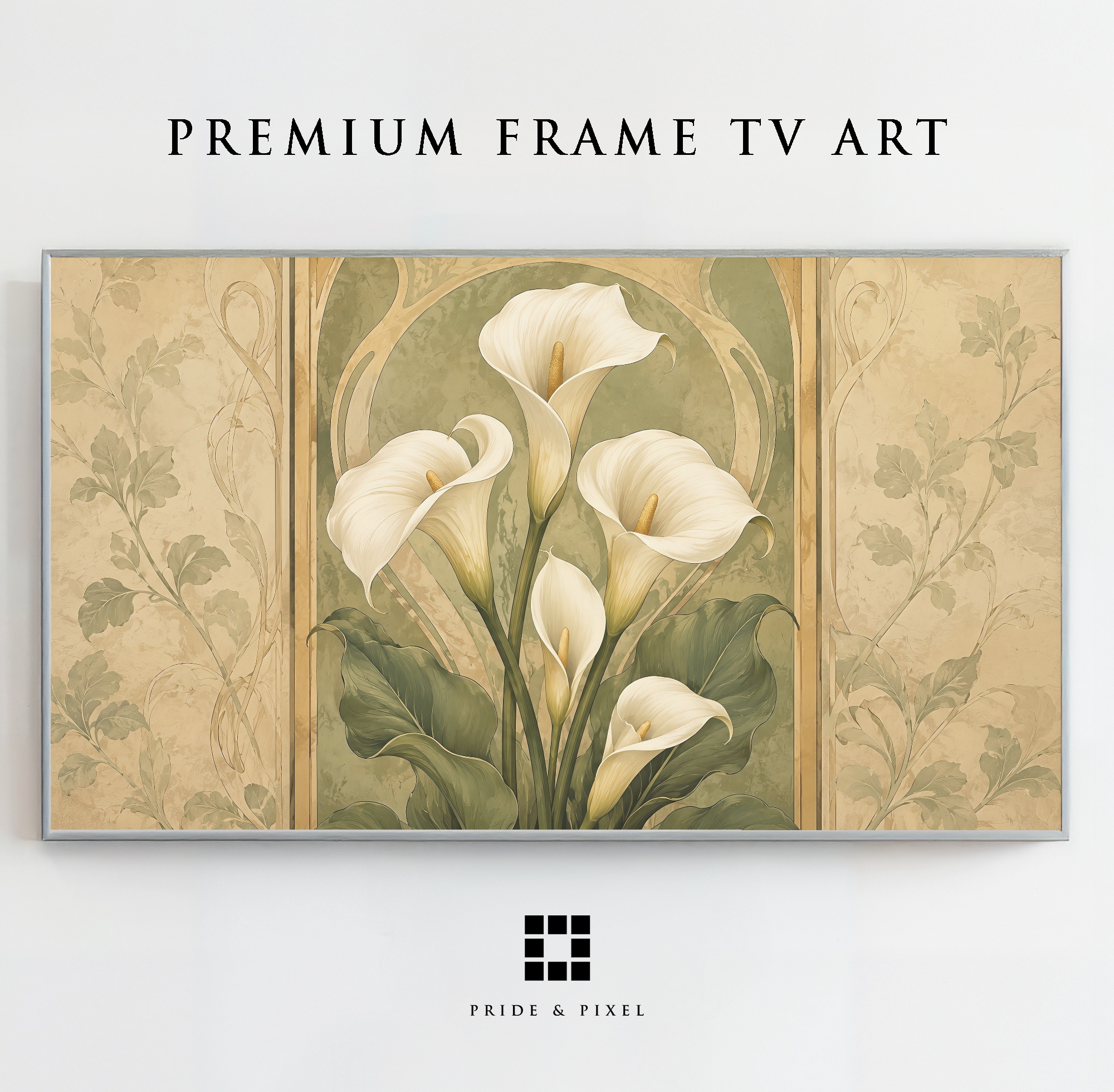Art Nouveau Calla Lilies