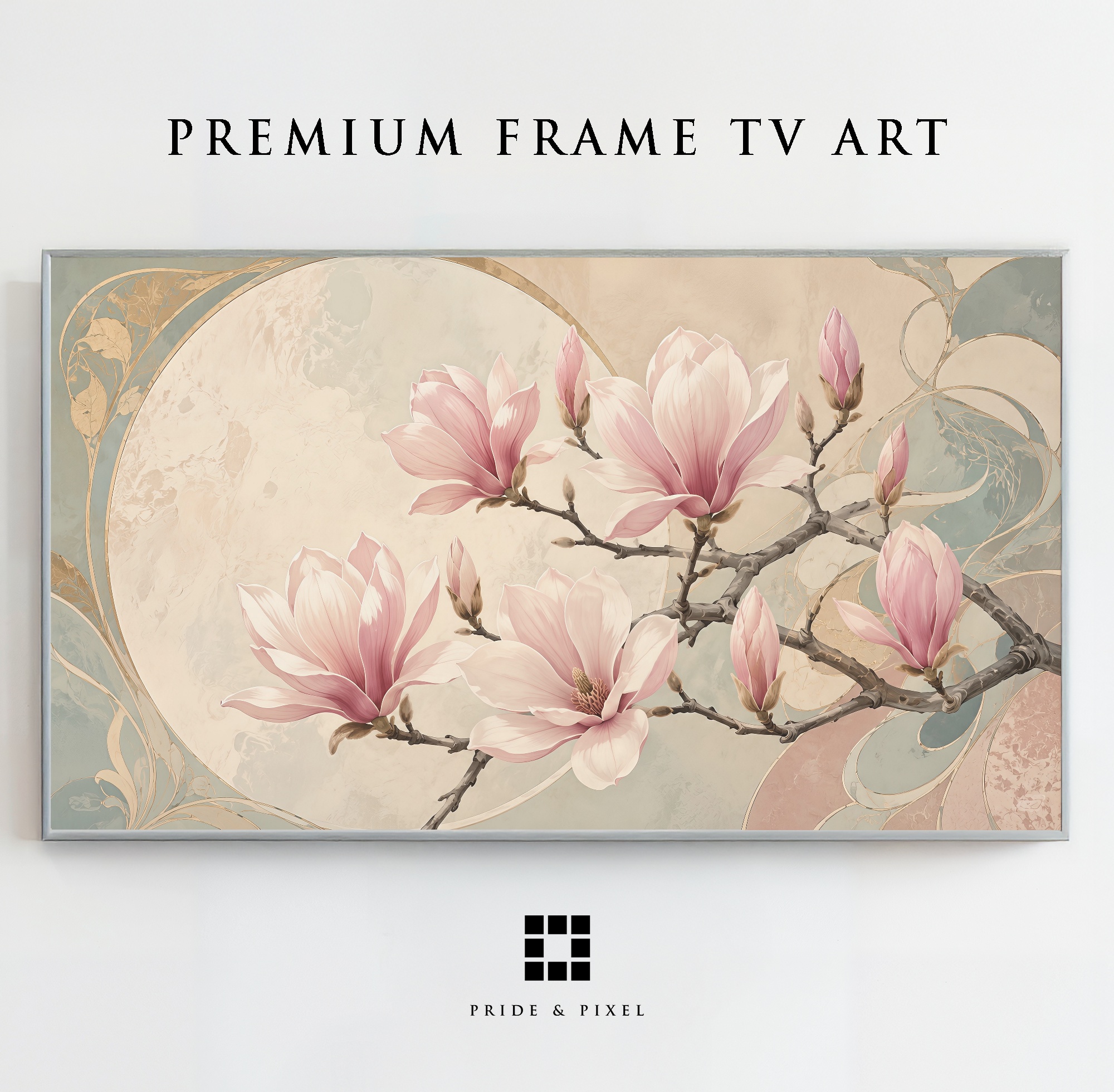 Art Nouveau Magnolia Floral
