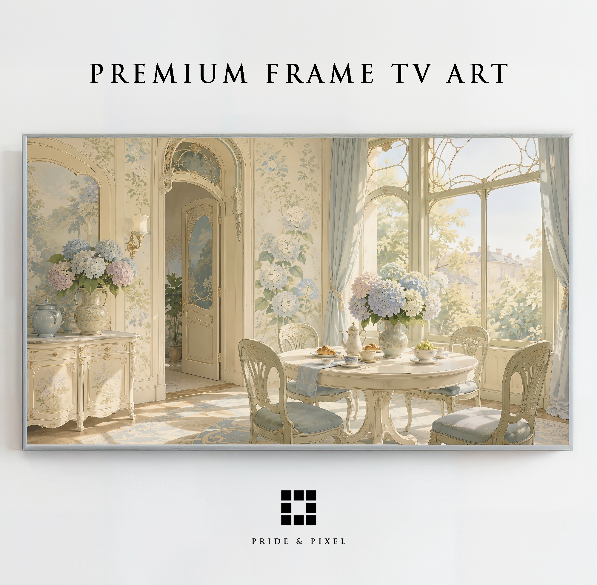 Soft Pastel Art Nouveau Interior