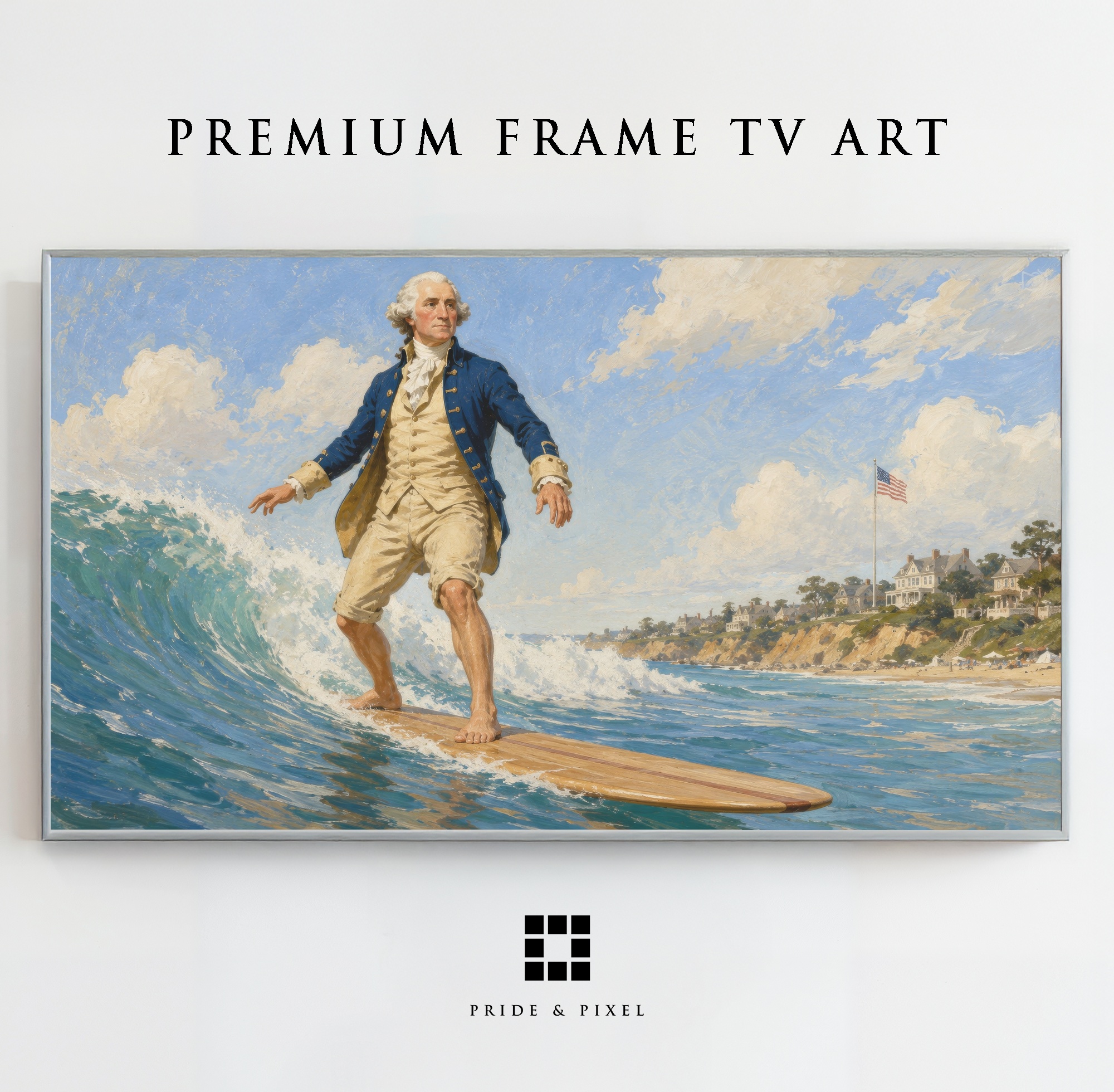 George Washington Surfing Wave
