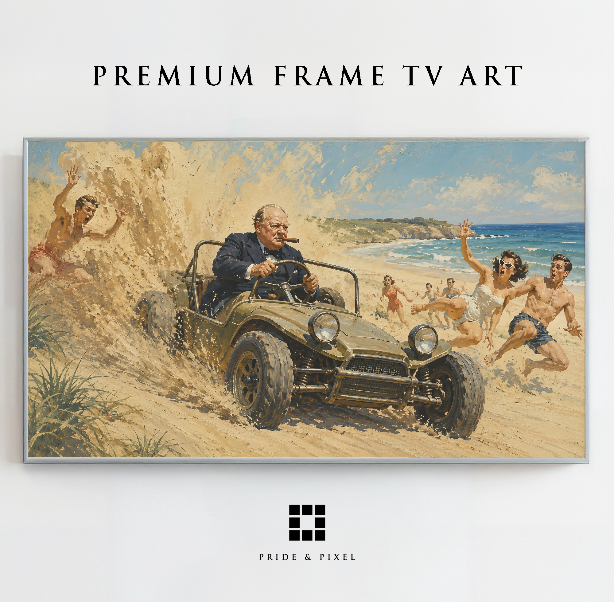Winston Churchill Beach Buggy