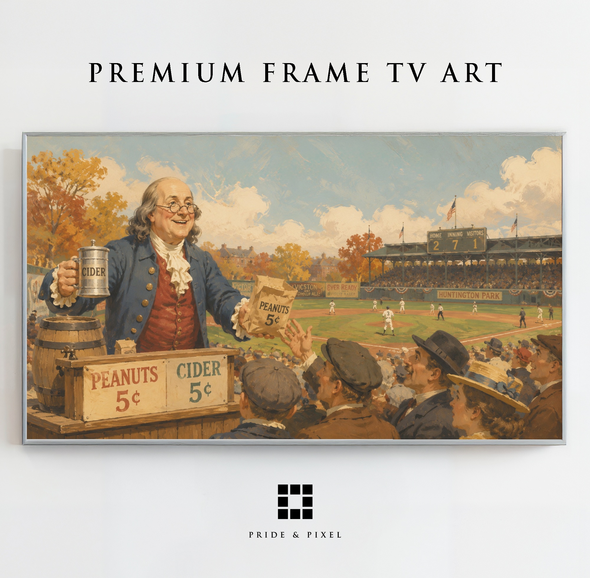 Benjamin Franklin Baseball Vendor