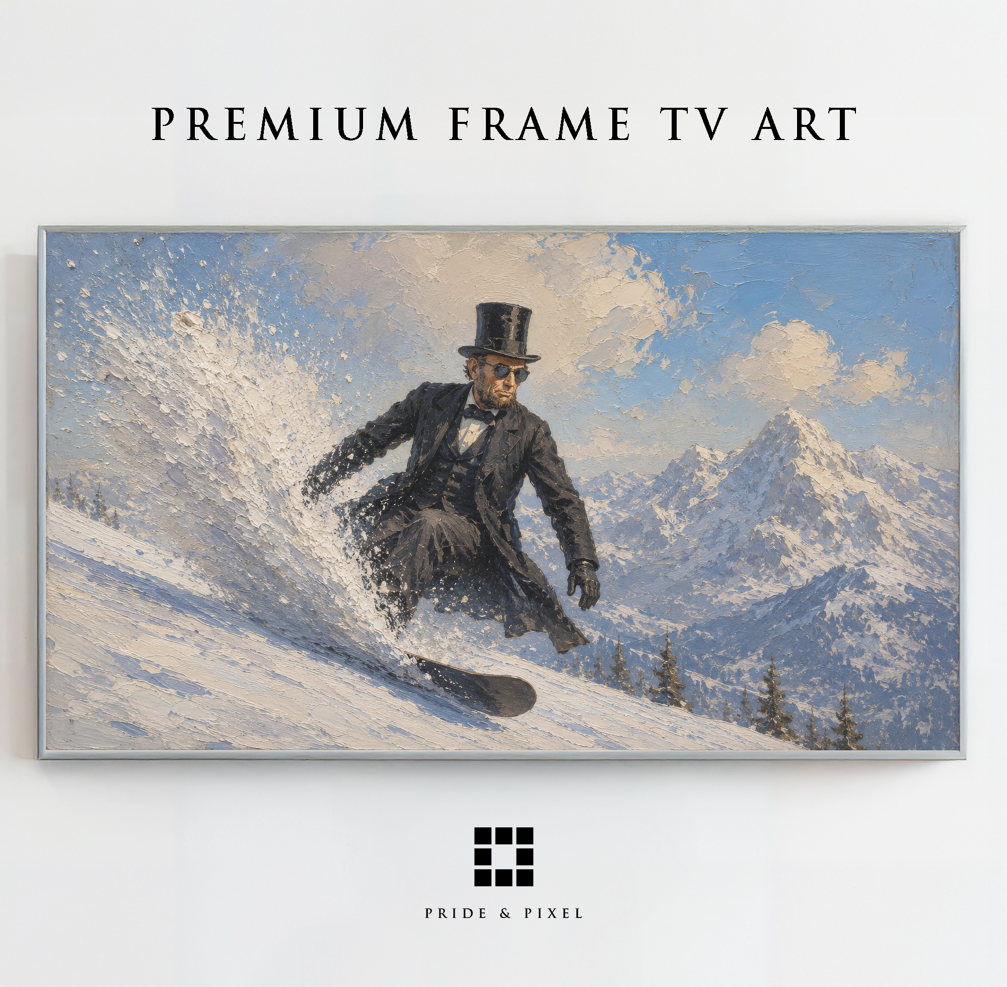 Abraham Lincoln Snowboarding