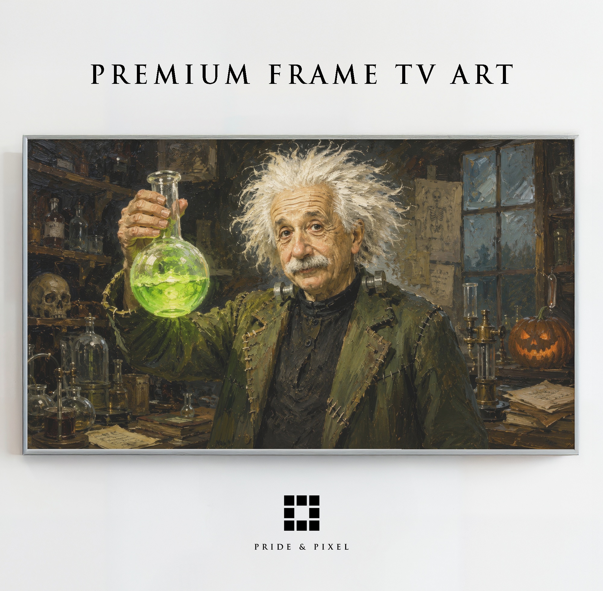 Albert Einstein Frankenstein Lab