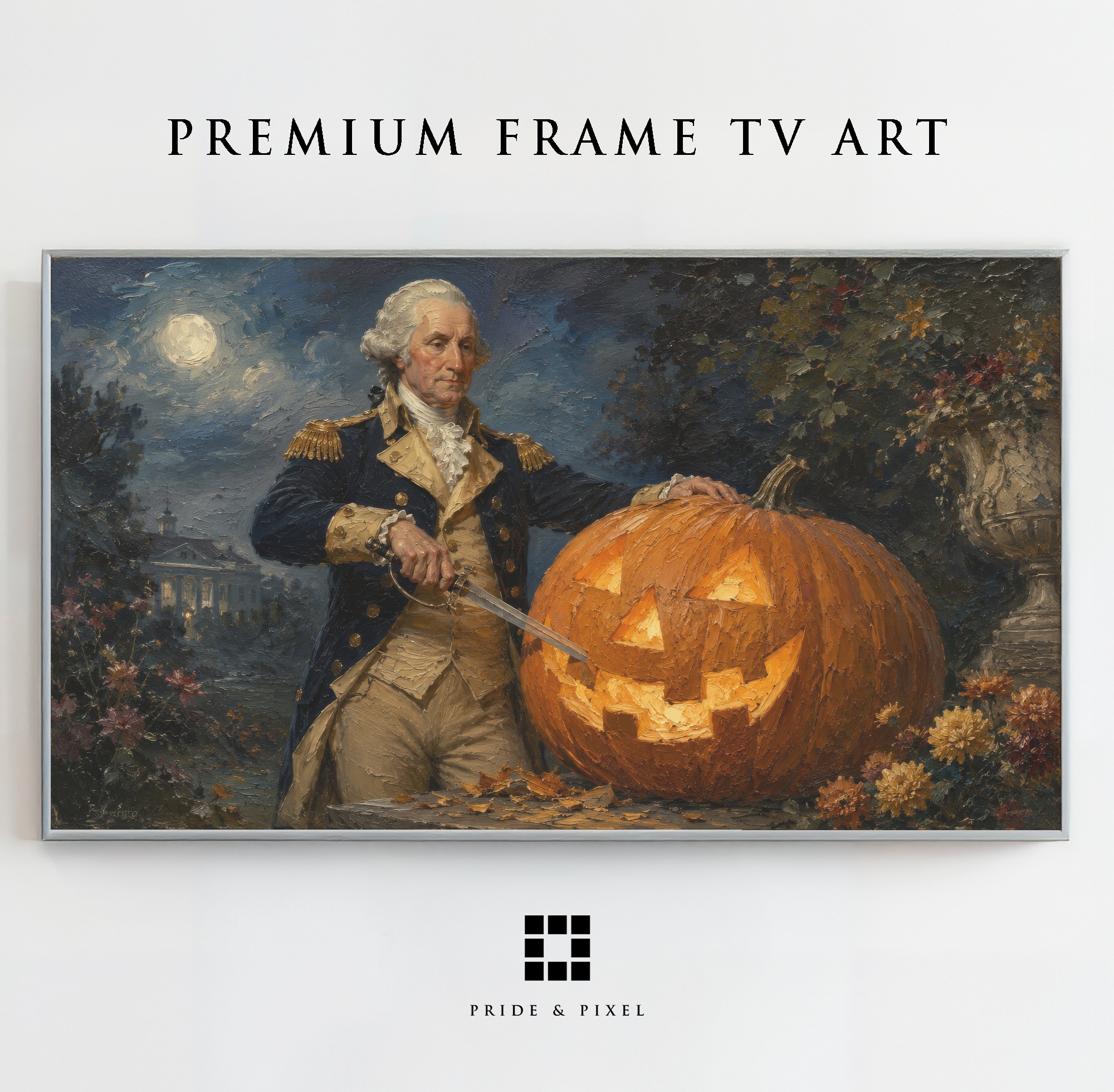 George Washington Carving Pumpkin