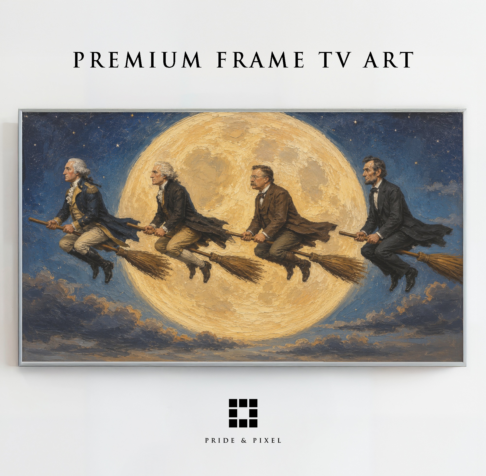 Presidents on Broomsticks Moon