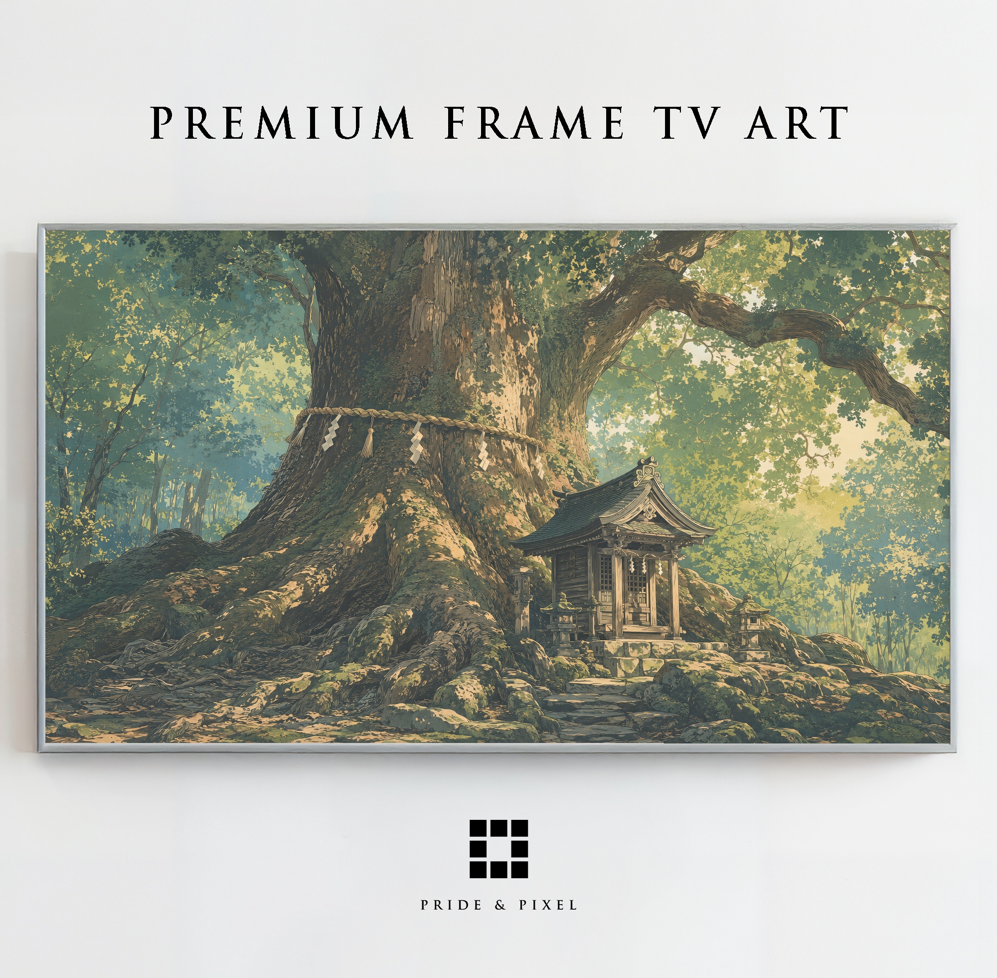 Ancient Tree Japanese Shrine