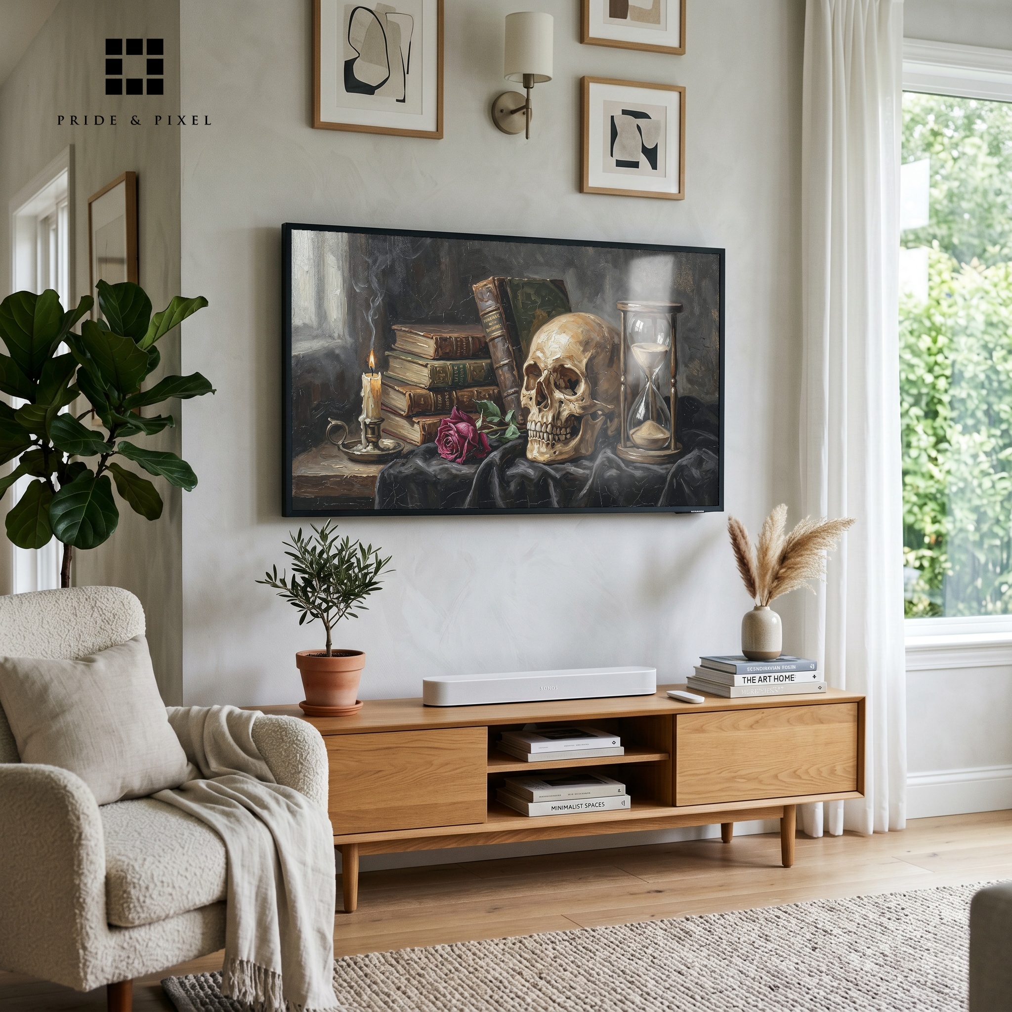 Samsung Frame TV - Dark Academia Oddities Mega Bundle, 16 Pieces, Esoteric
