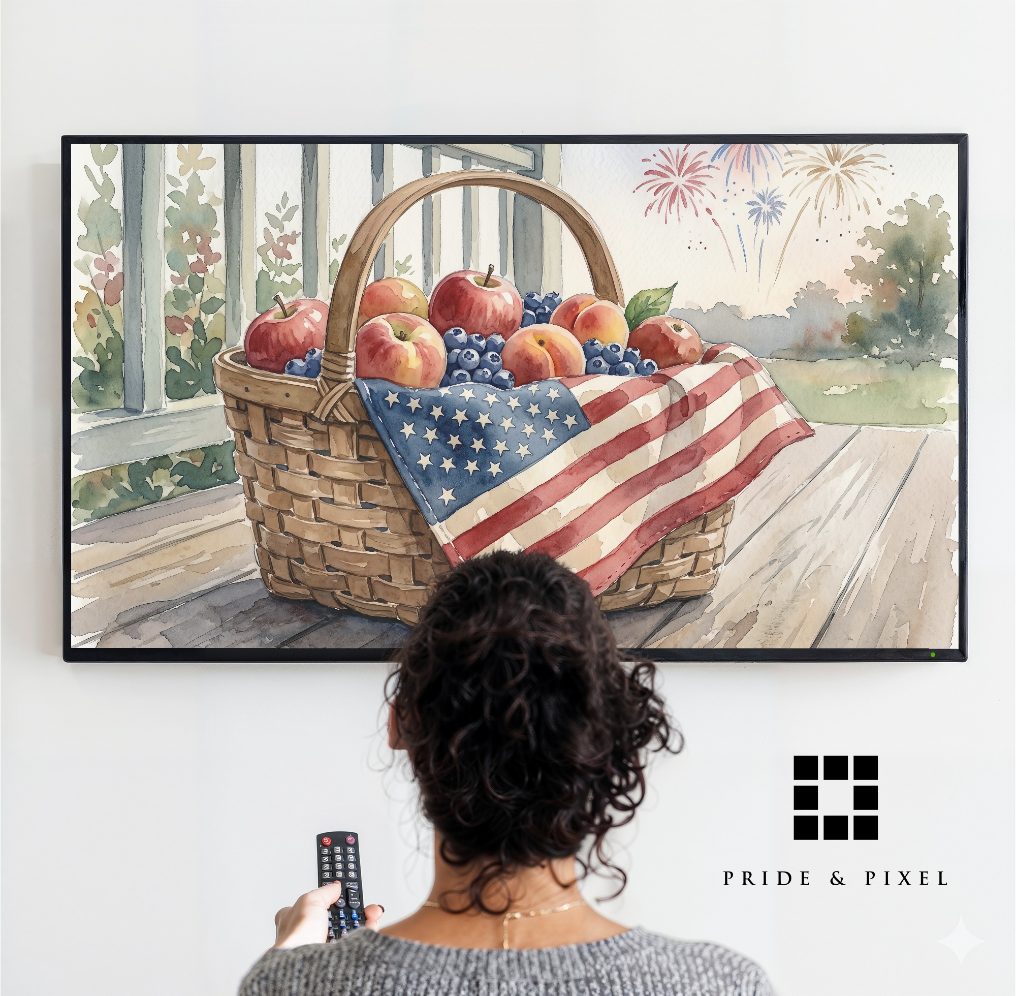 Patriotic Fruit Basket Samsung