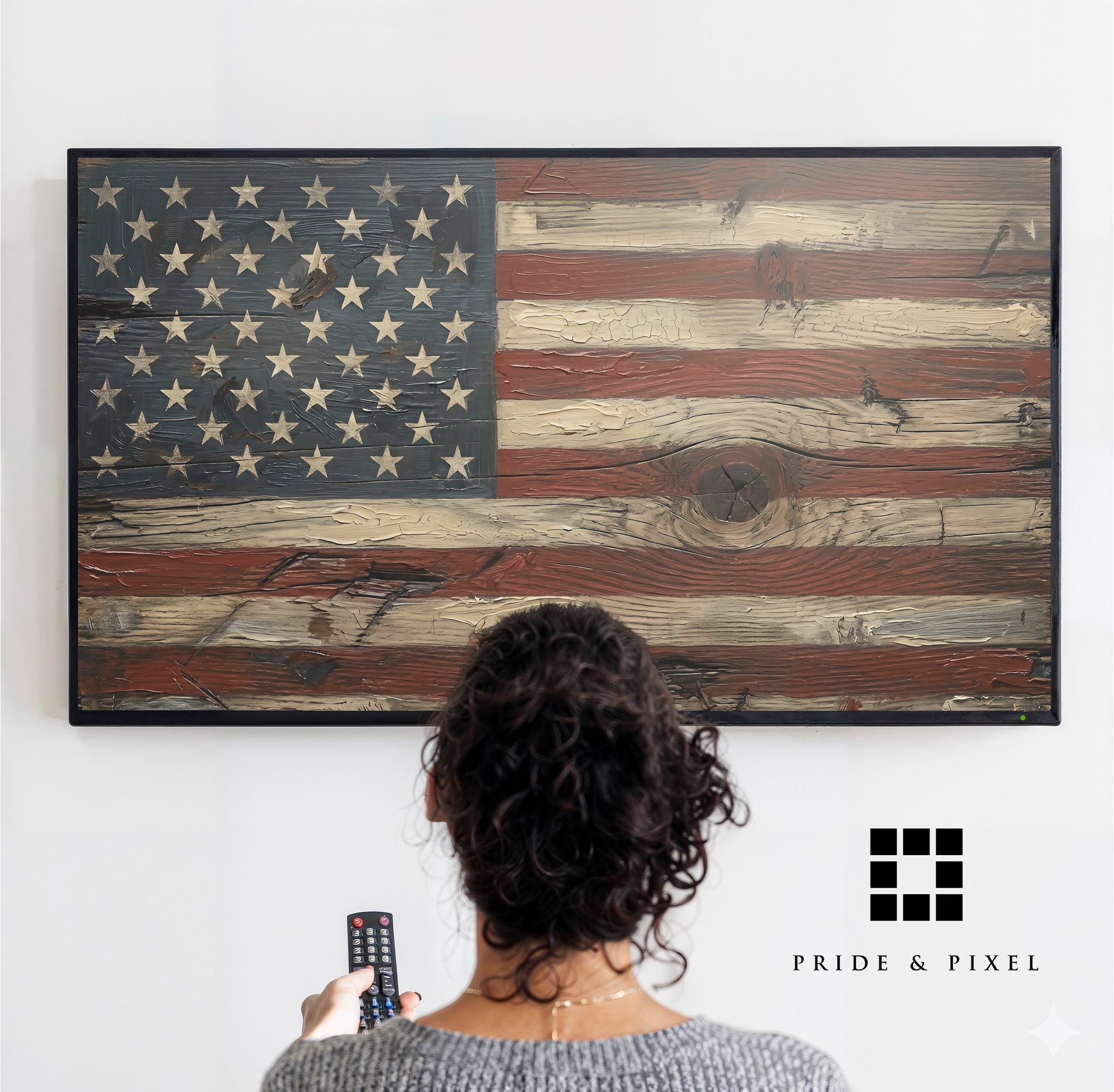 Rustic Flag Samsung