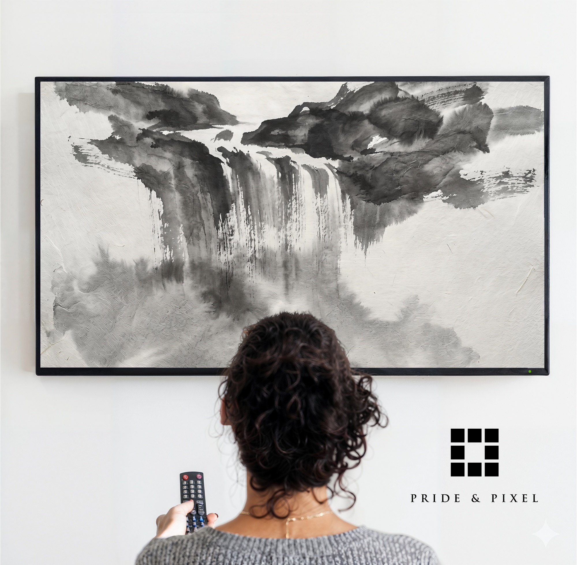 Sumi Ink Waterfall Samsung