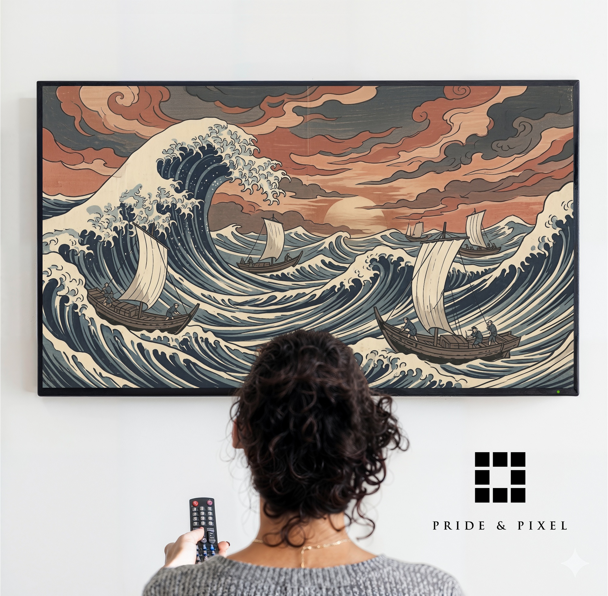Stylized Ocean Wave Samsung
