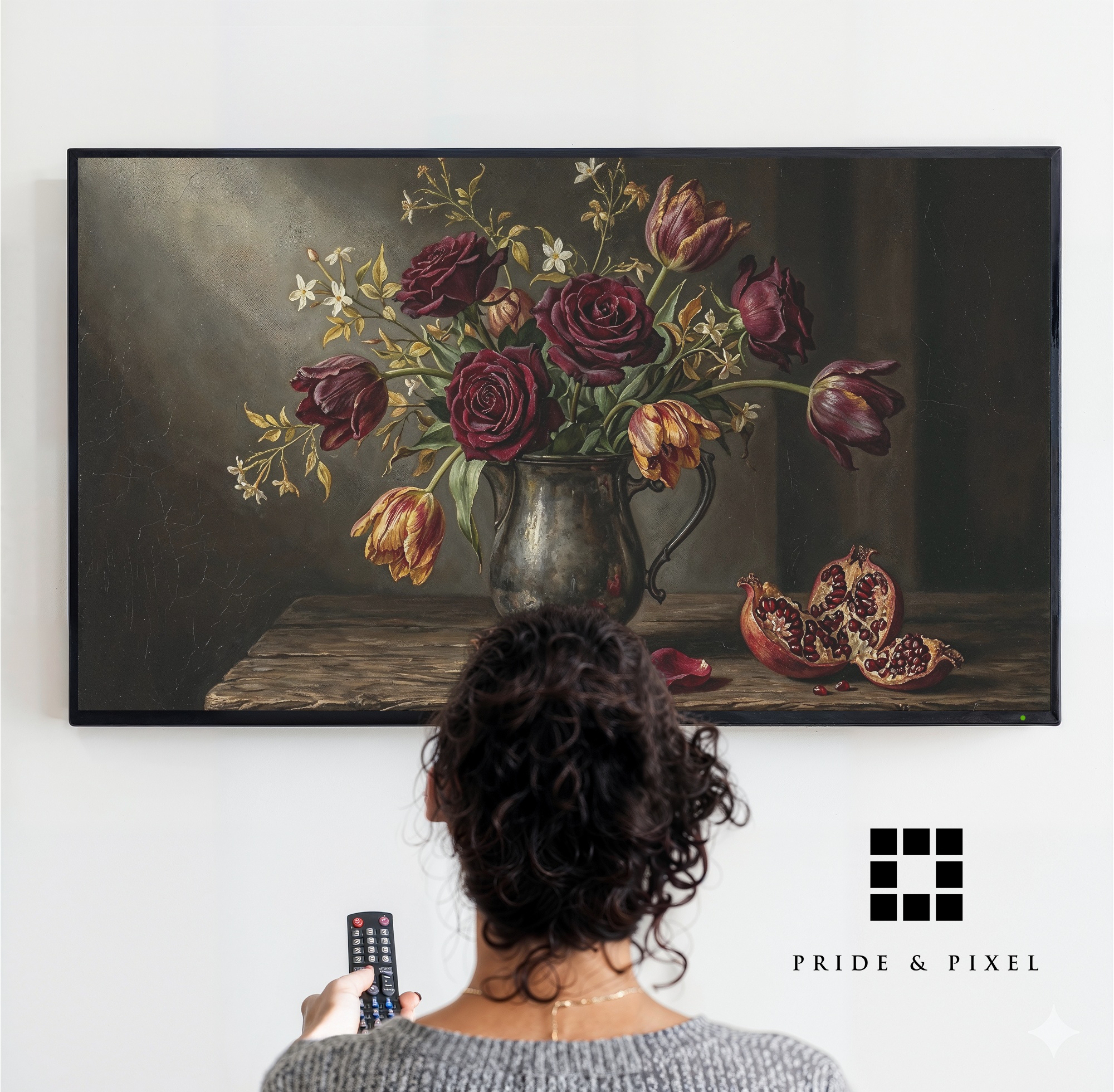Dark Floral Still Life Samsung