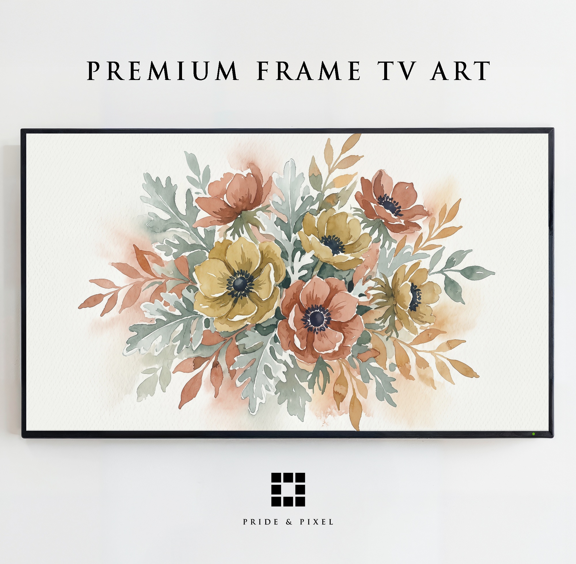 Watercolor Anemone Bouquet Samsung