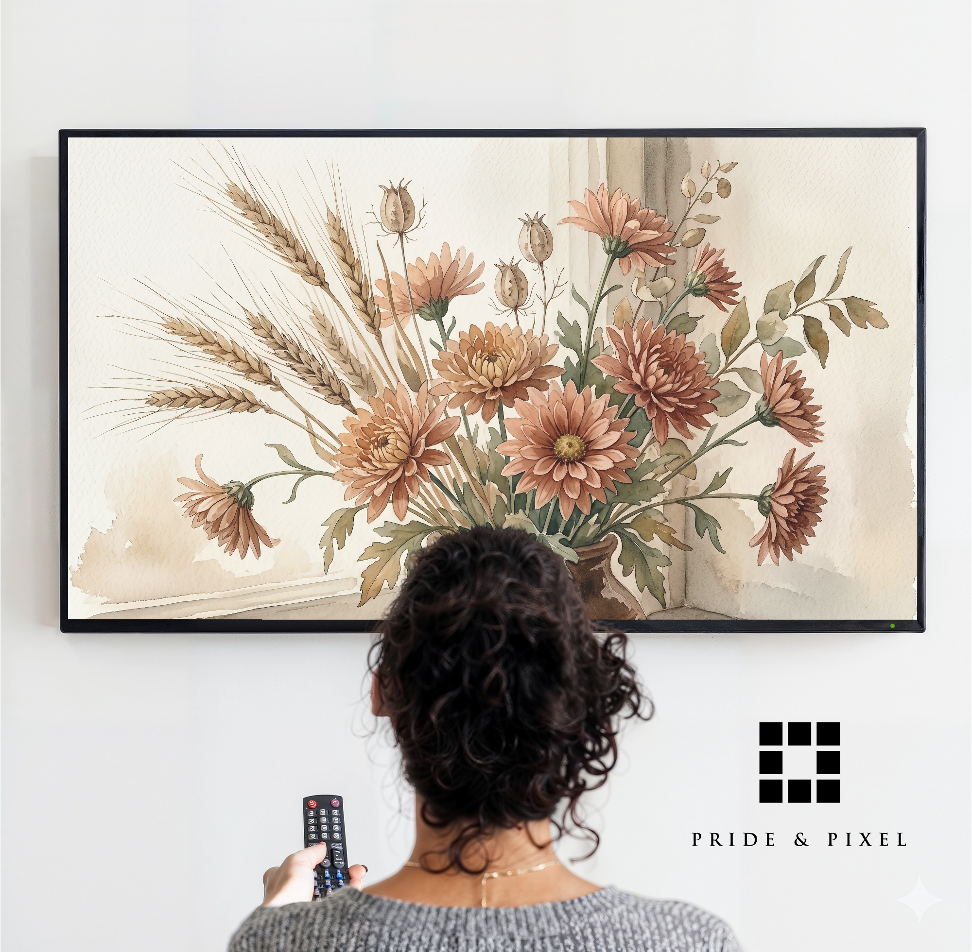 Autumnal Floral Vase Samsung