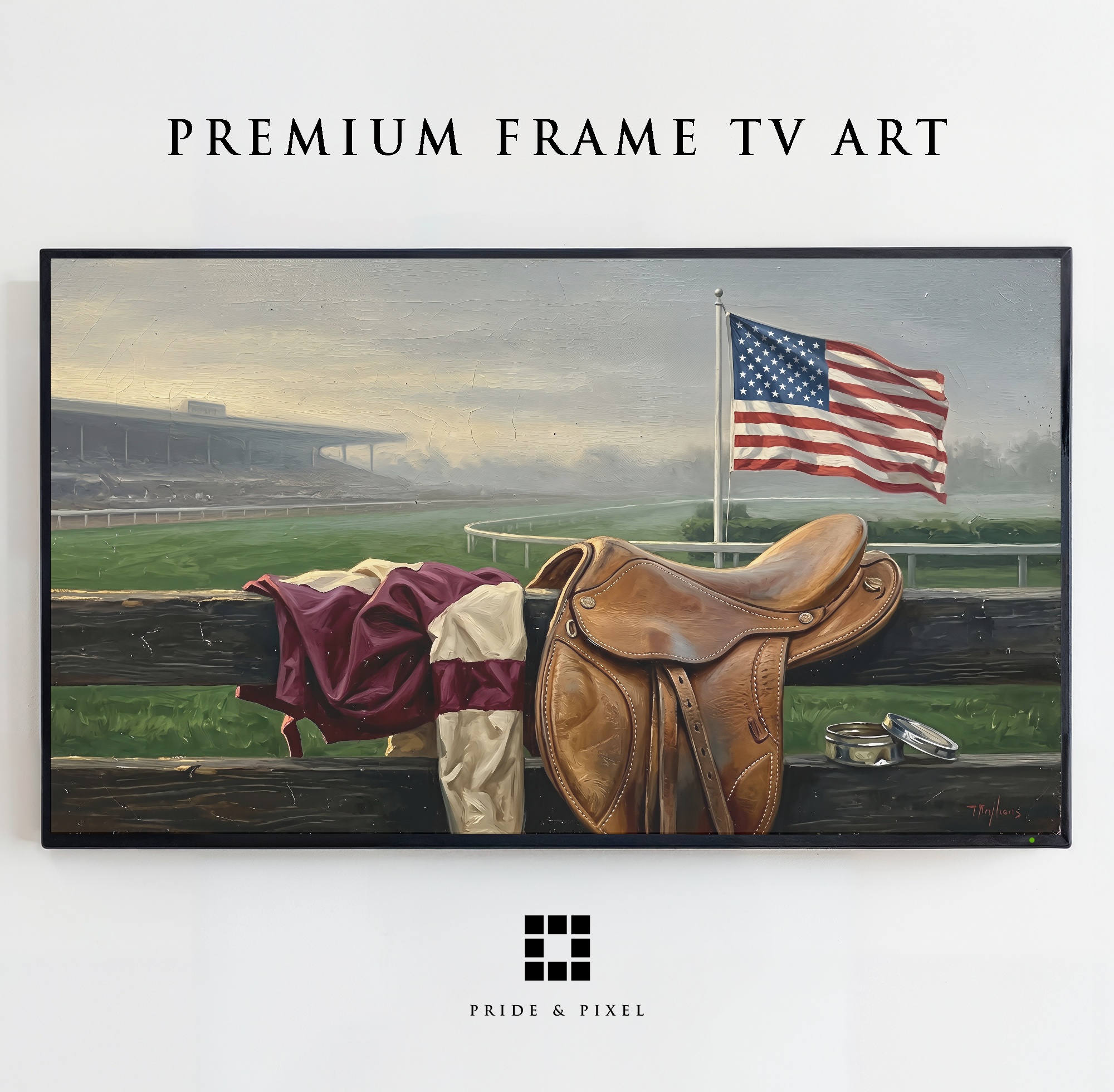 Racetrack Equestrian Scene Samsung
