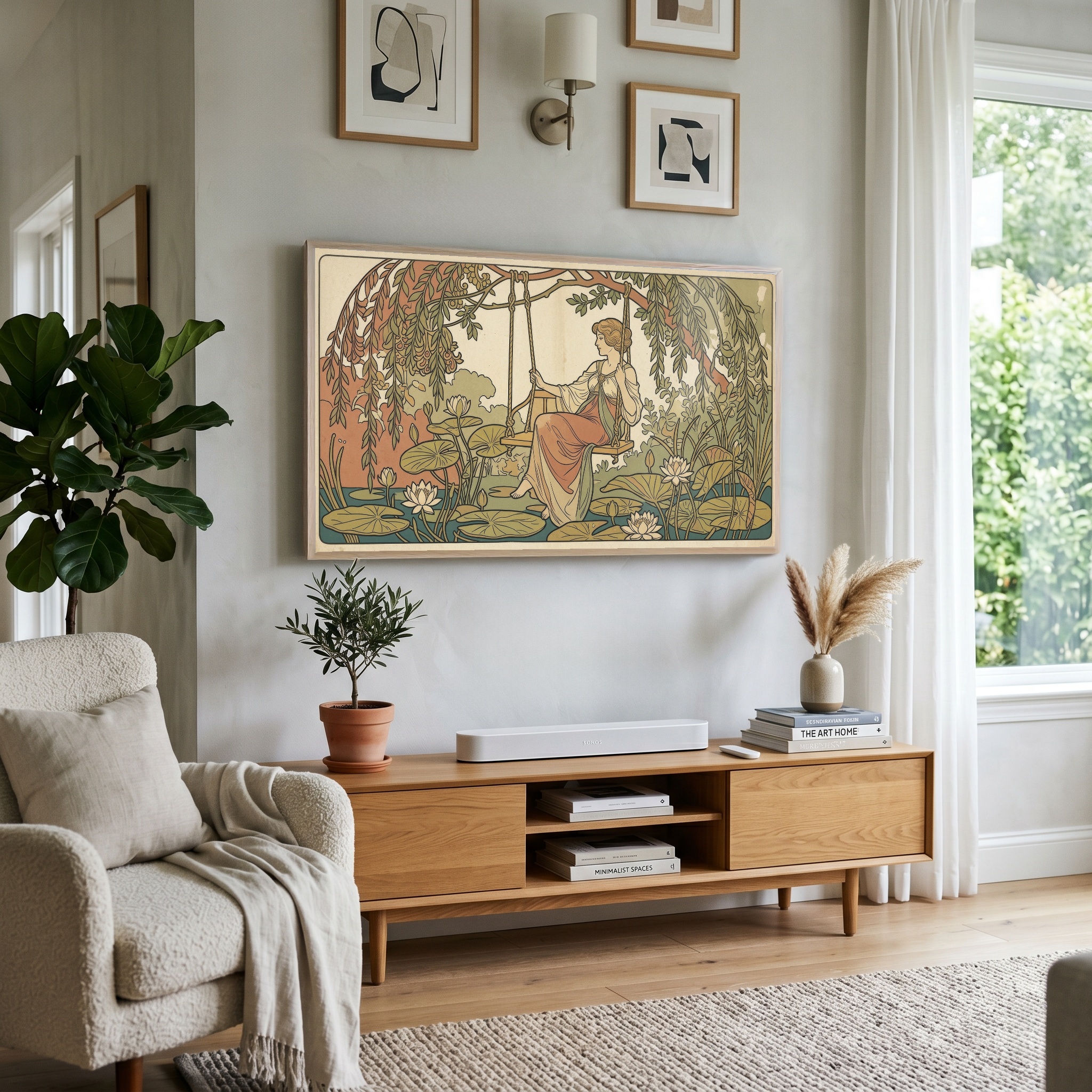Art Nouveau Woman Swing Samsung